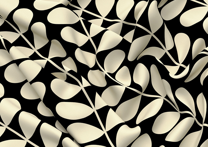Orla Kiely Solid Stem, Black - Made to Measure Curtains - Image 4